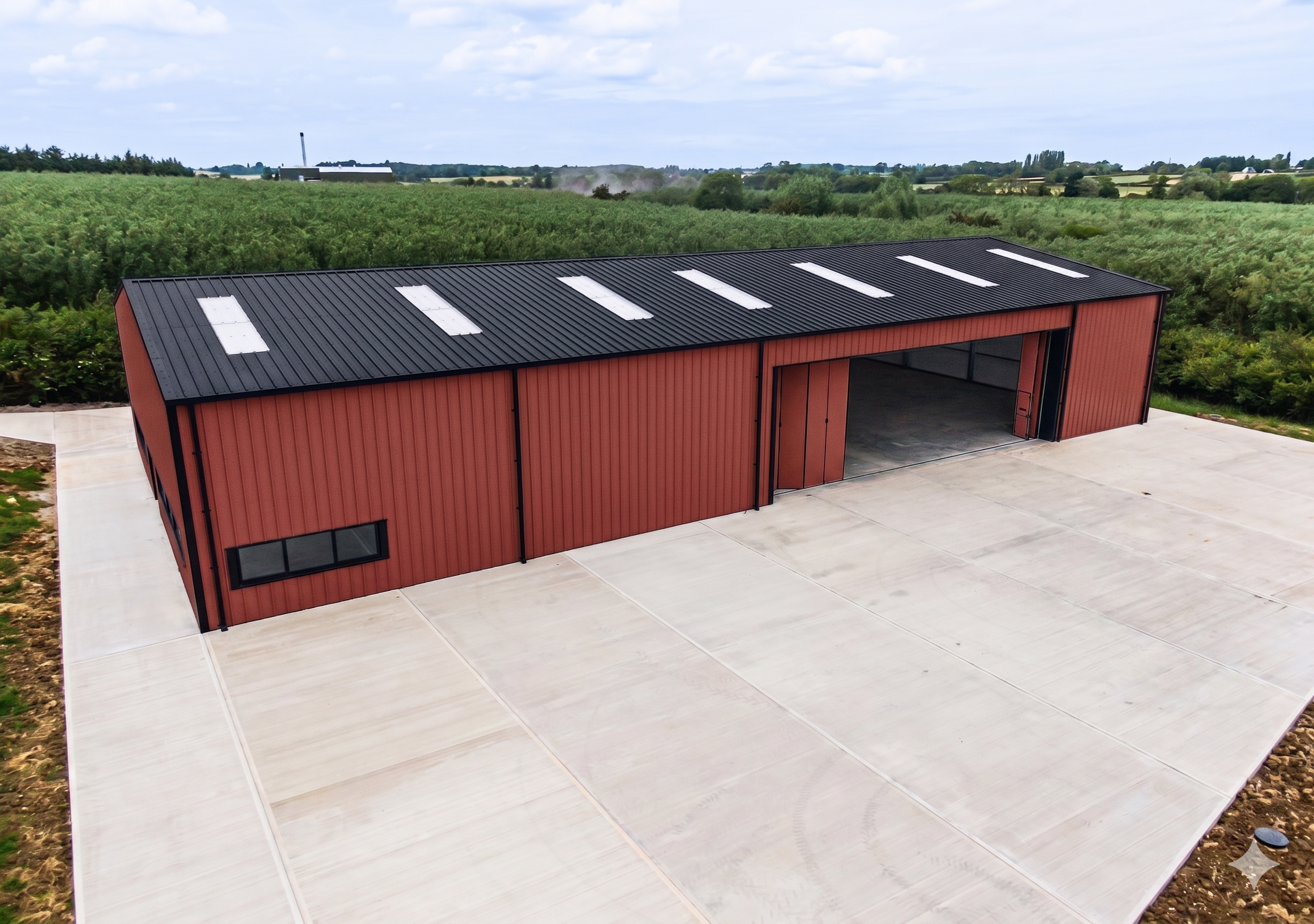 Private Steel Airplane Hangar
